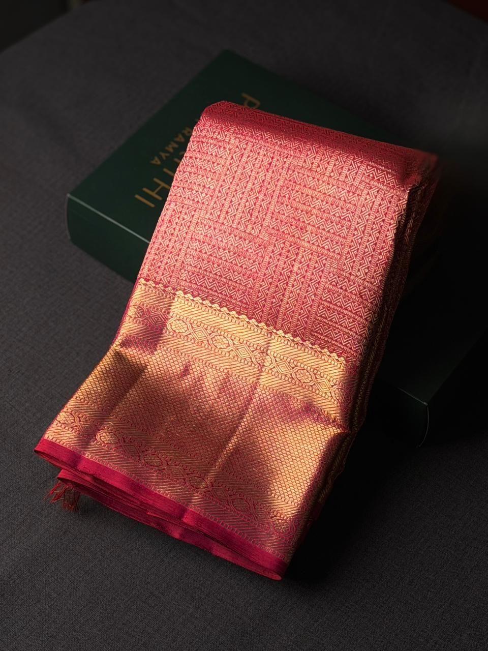 Magenta pure Kanchipuram Silk saree - PPURE97