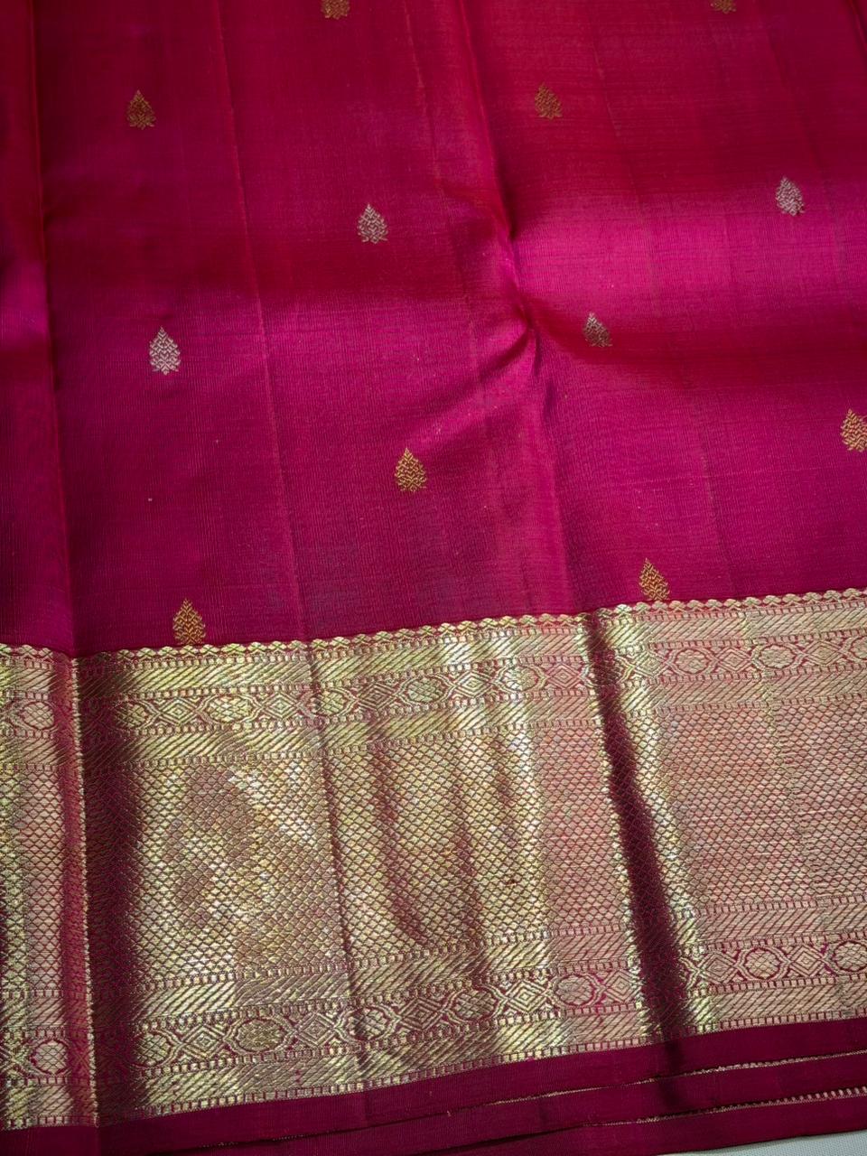 Magenta pure Kanchipuram Silk saree - PPURE97