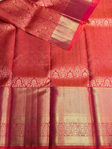 Orange pure Kanchipuram Silk saree - PPURE99