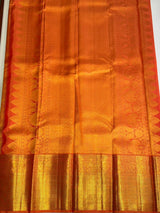 Orange pure 2g Kanchipuram Silk saree - PPURE101