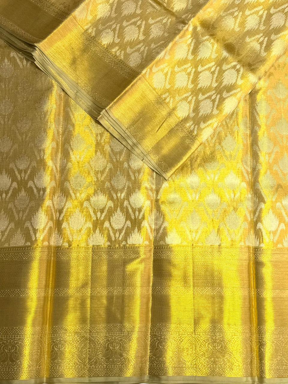 Gold tissue pure Kanchipuram Silk saree - PPURE103