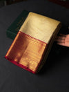 Gold and maroon pure tissue Kanchipuram Silk saree - PPURE106