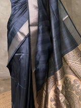 Blue silk cotton saree- PBR49J