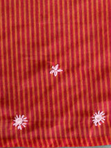 Red chanderi saree: PBR54