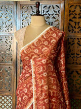 Maroon chanderi saree: PBR54AB