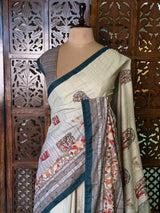 Soft tusser silk saree: PBR54AD