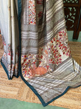 Soft tusser silk saree: PBR54AD