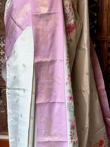 Lilac Pink Soft silk saree: PBR55A