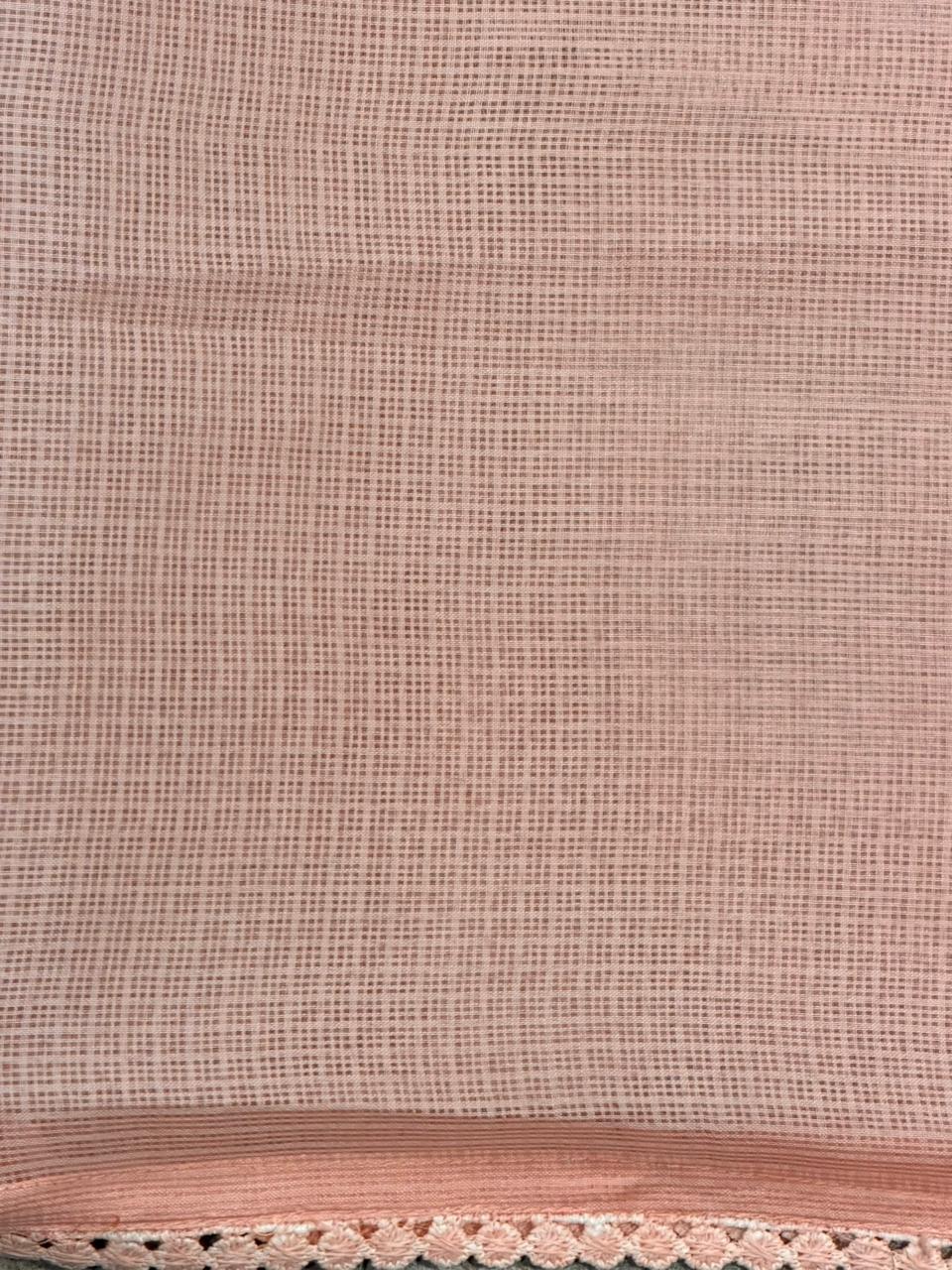 Peach Net kotta saree - PBR34B2