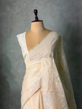 Nude peach Net kotta saree - PBR34B5