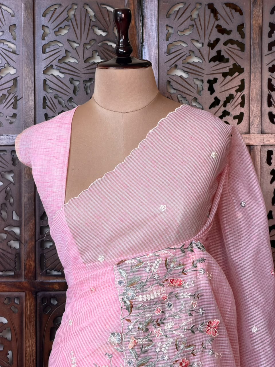 Pink Net kotta saree - PBR34B9