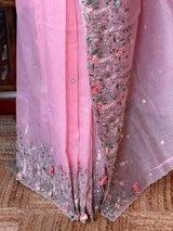 Pink Net kotta saree - PBR34B9