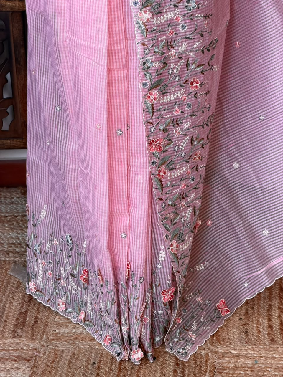 Pink Net kotta saree - PBR34B9