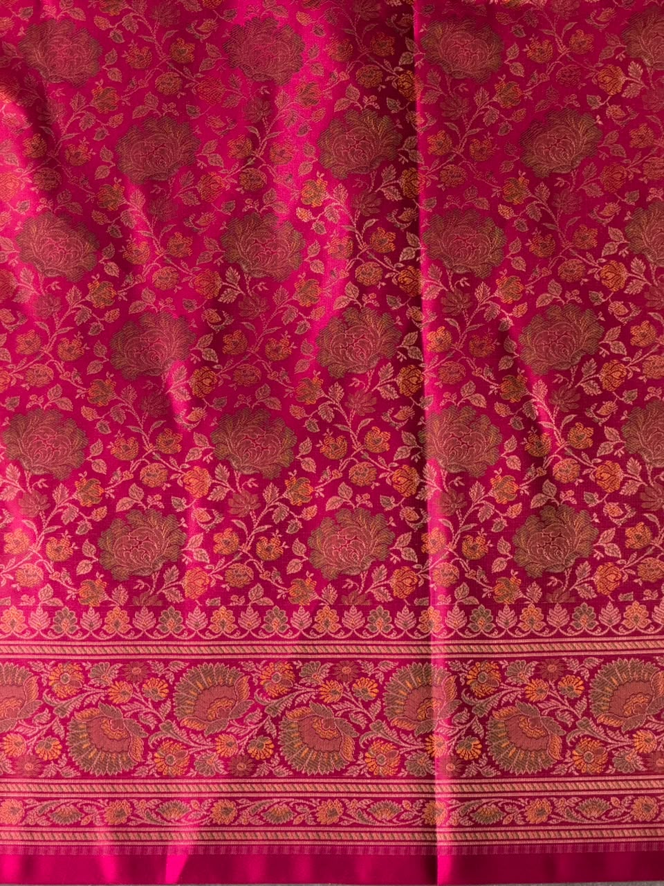 Magenta pure Jamwar Tanchui banarasi saree: PBR56E4