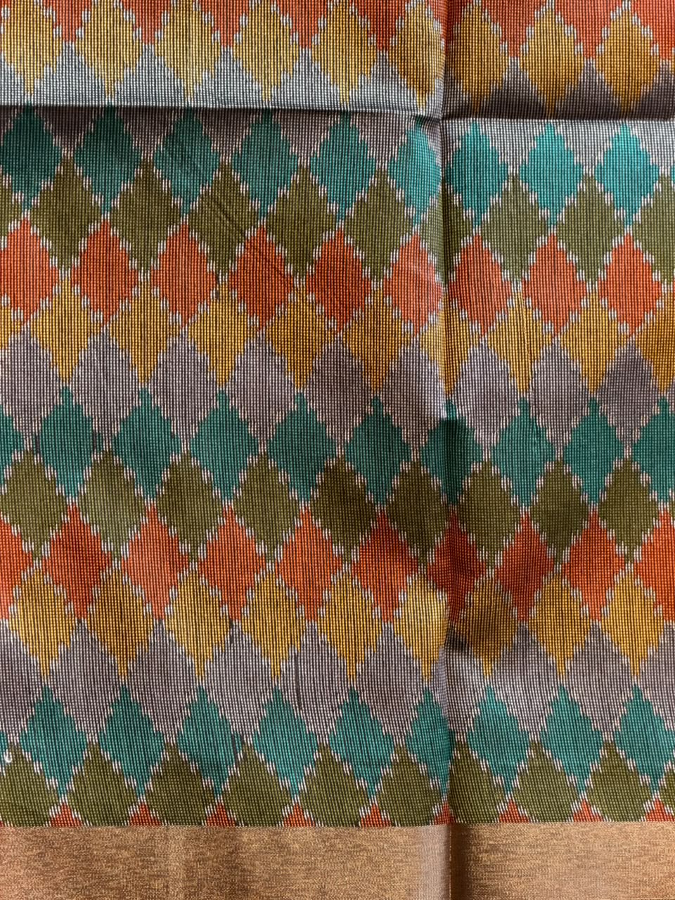 Blue Silk cotton saree- PBR60C