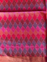 Lotus pink Silk cotton saree- PBR60E