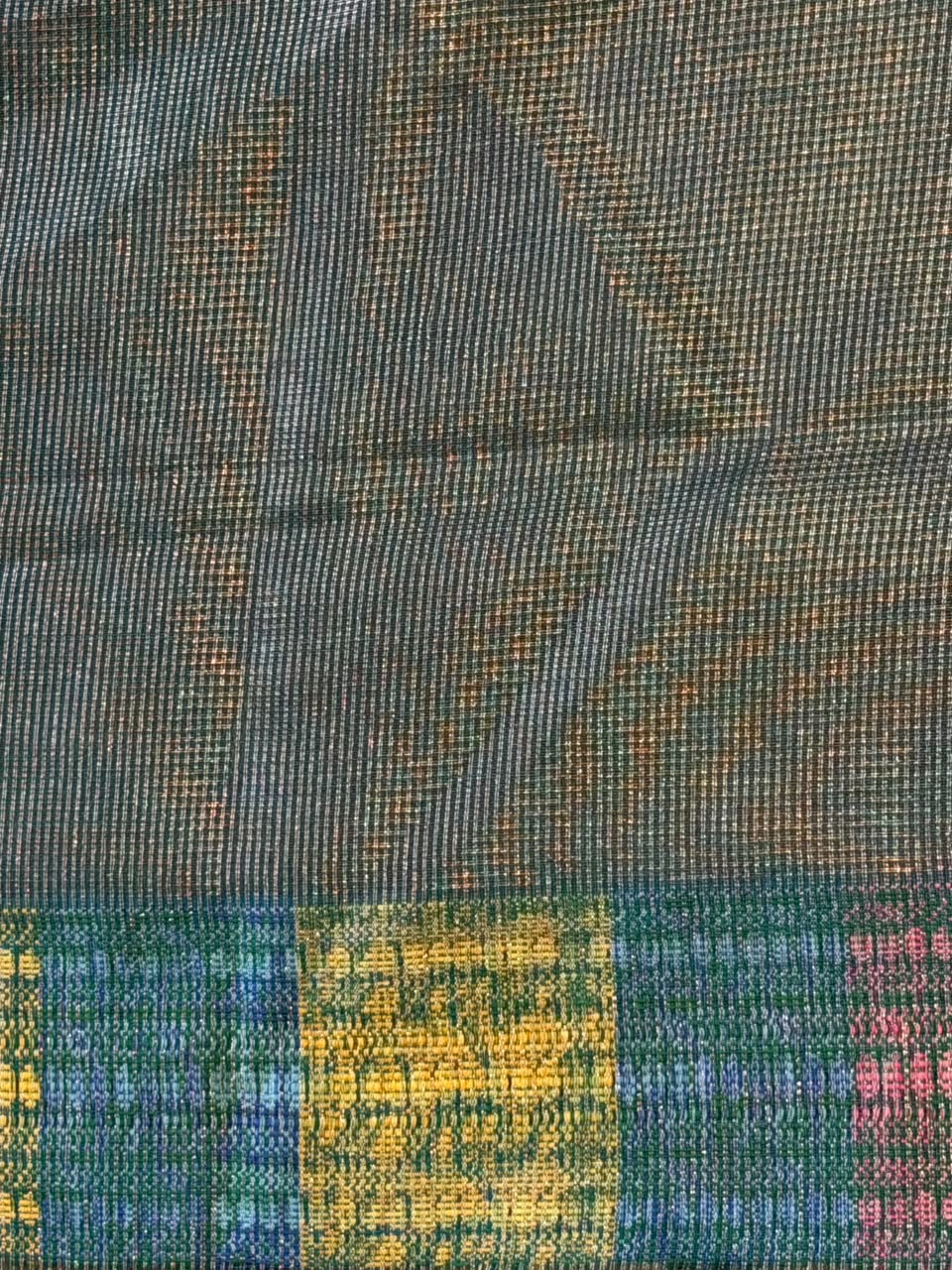 Blue Jute Tissue saree- PBR61