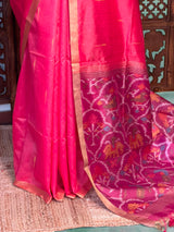 Pink Silk cotton saree- PBR60H