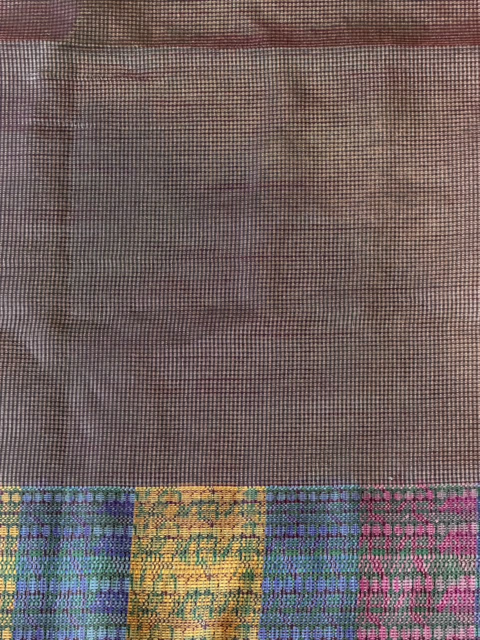 Purple Jute Tissue saree- PBR61D