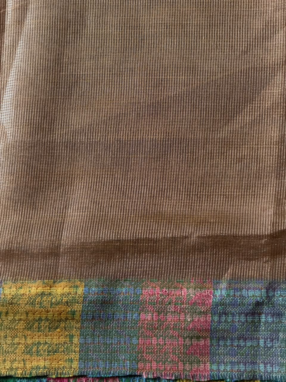 Gold Jute Tissue saree- PBR61B