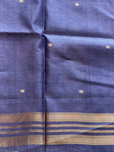 Blue Tiger woven Tusser Silk saree- PBR62A