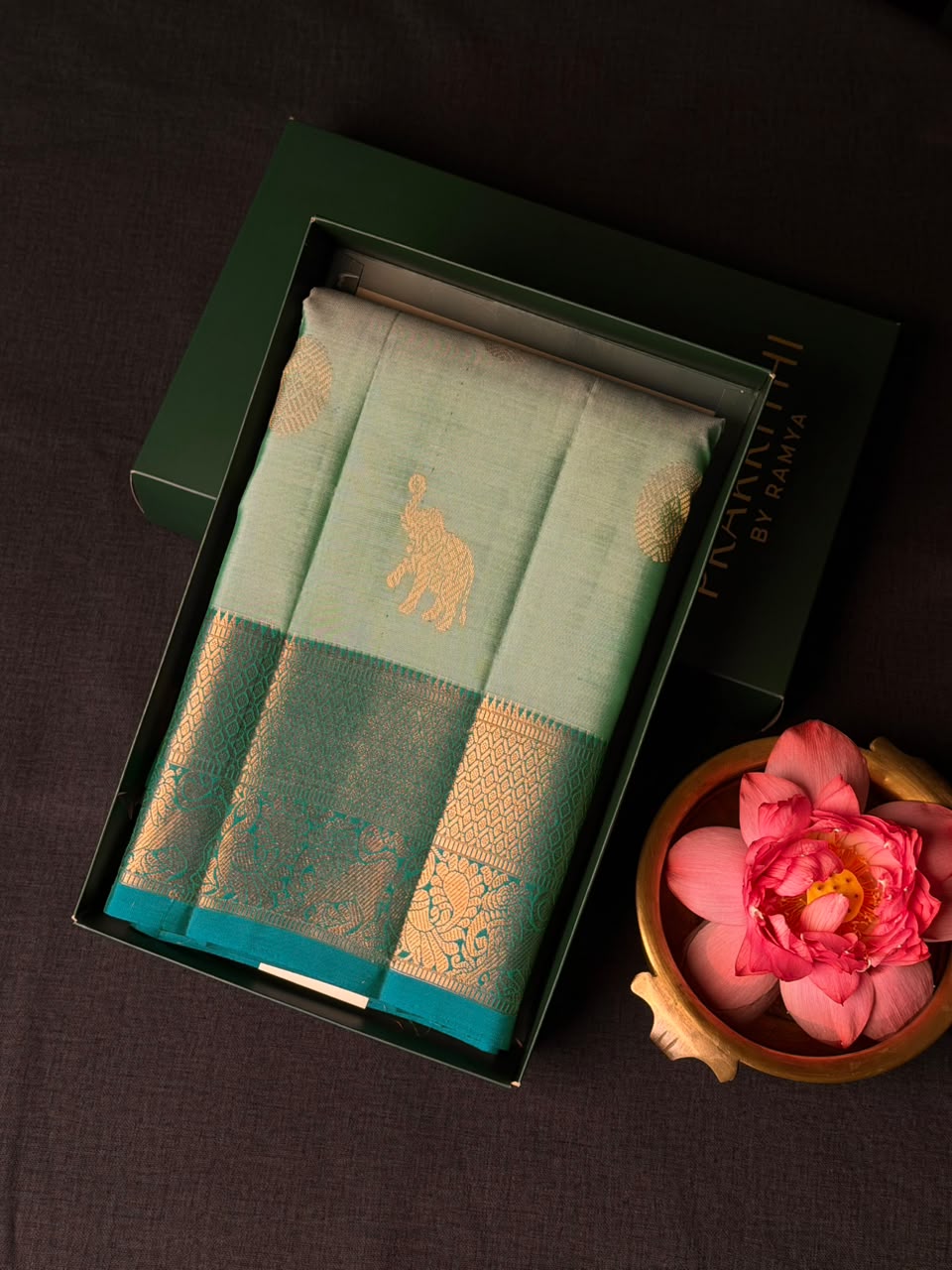 Blue Pure Vintage Kanchipuram Silk saree - PPURE112
