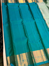 Blue Pure Vintage Kanchipuram Silk saree - PPURE112