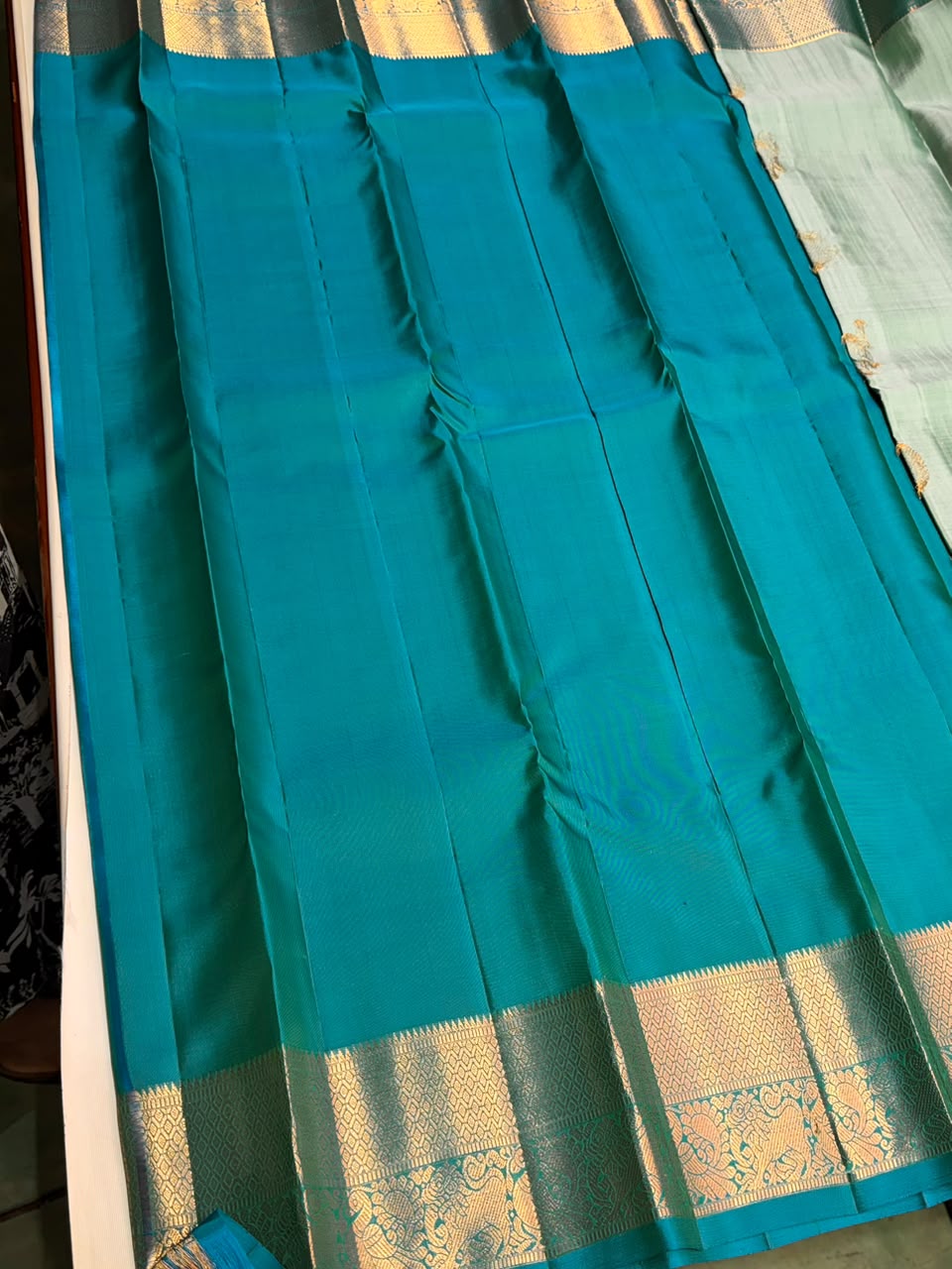 Blue Pure Vintage Kanchipuram Silk saree - PPURE112