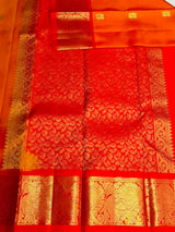 Yellow and Red Pure Vintage Kanchipuram Silk saree - PPURE117