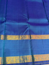 Aqua Blue Pure Vintage Kanchipuram Silk saree - PPURE125