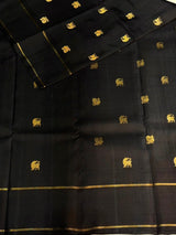 Black and Red Pure Kanchipuram Silk saree - PPURE132