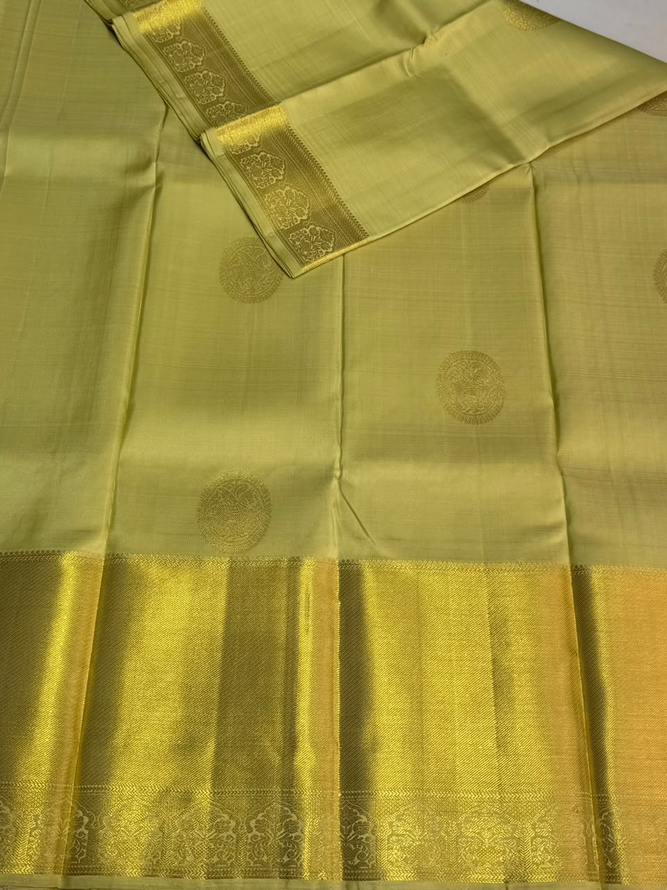 Pastal green Pure Kanchipuram Silk saree - PPURE133