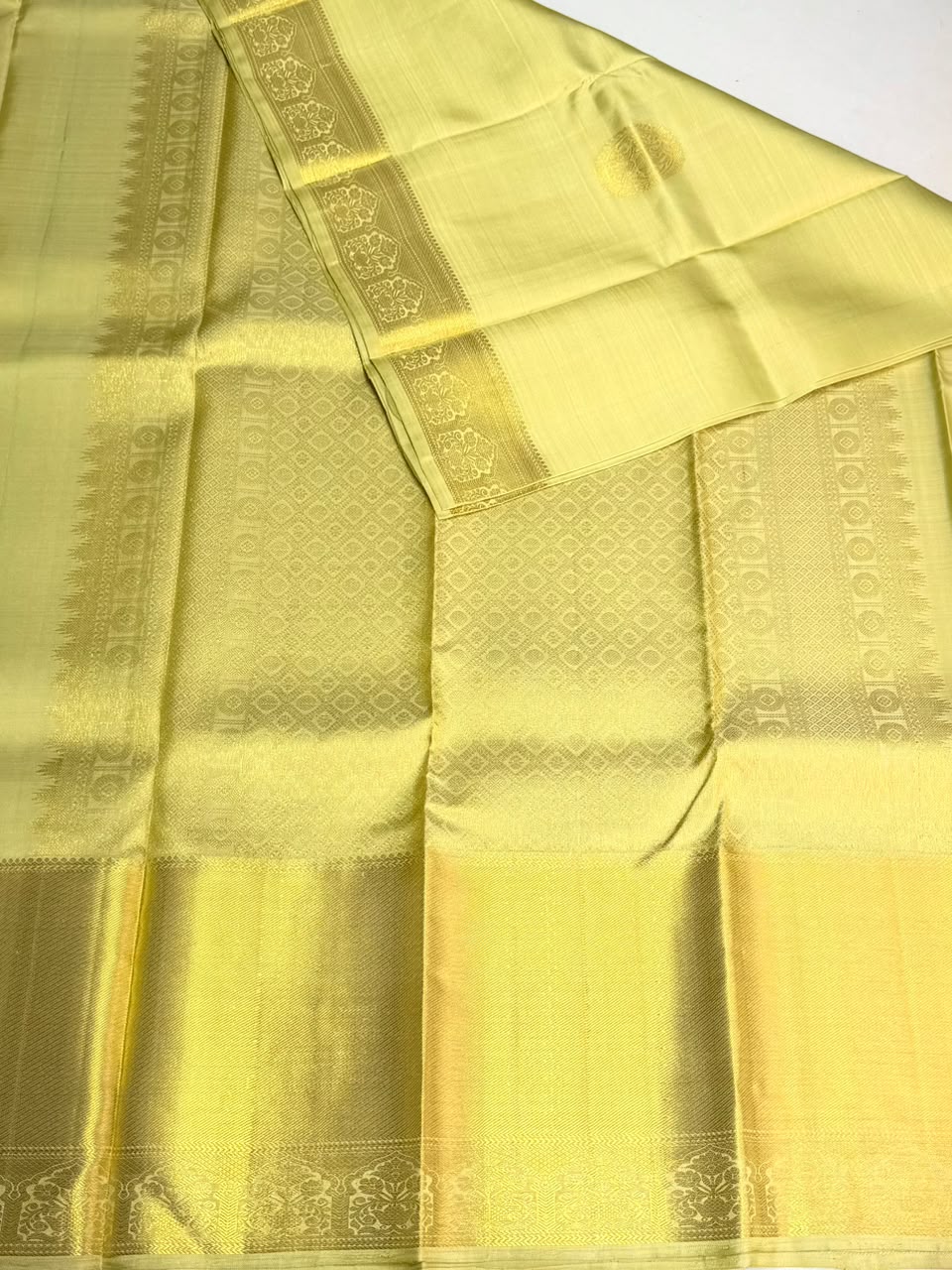 Pastal green Pure Kanchipuram Silk saree - PPURE133