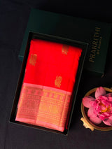 Red and Pink Pure Vintage Kanchipuram Silk saree - PPURE122