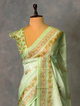 Green Silk kotta saree: PBR54AD3