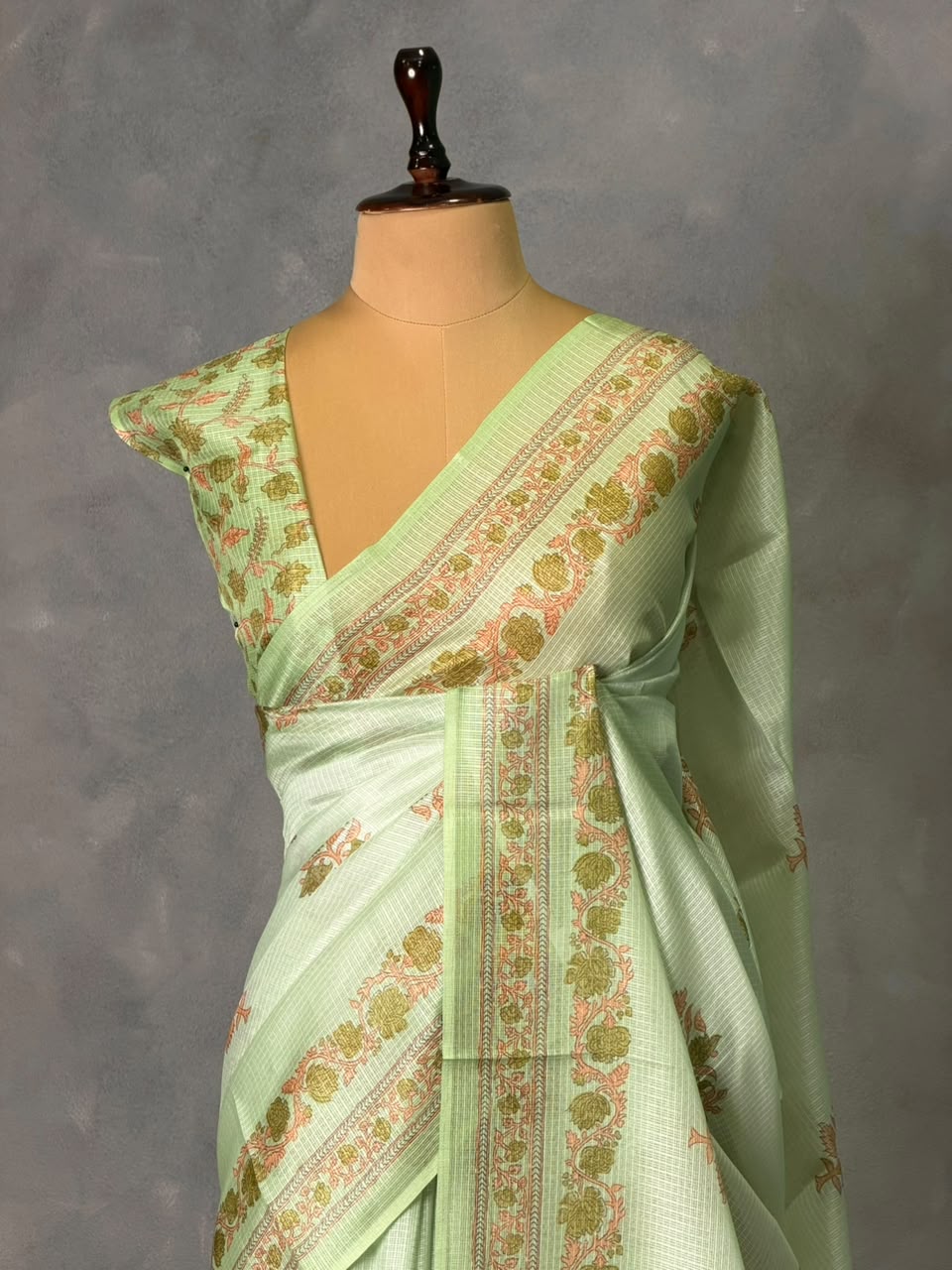 Green Silk kotta saree: PBR54AD3