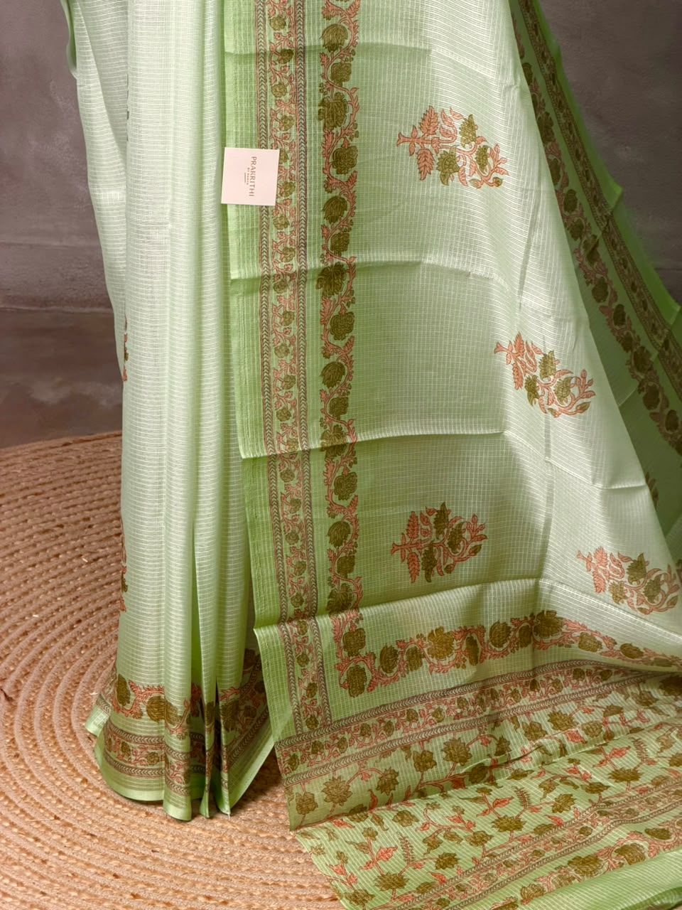 Green Silk kotta saree: PBR54AD3