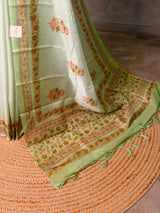 Green Silk kotta saree: PBR54AD3