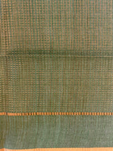Mint Teal Shade Tusser Silk saree- PBR63E