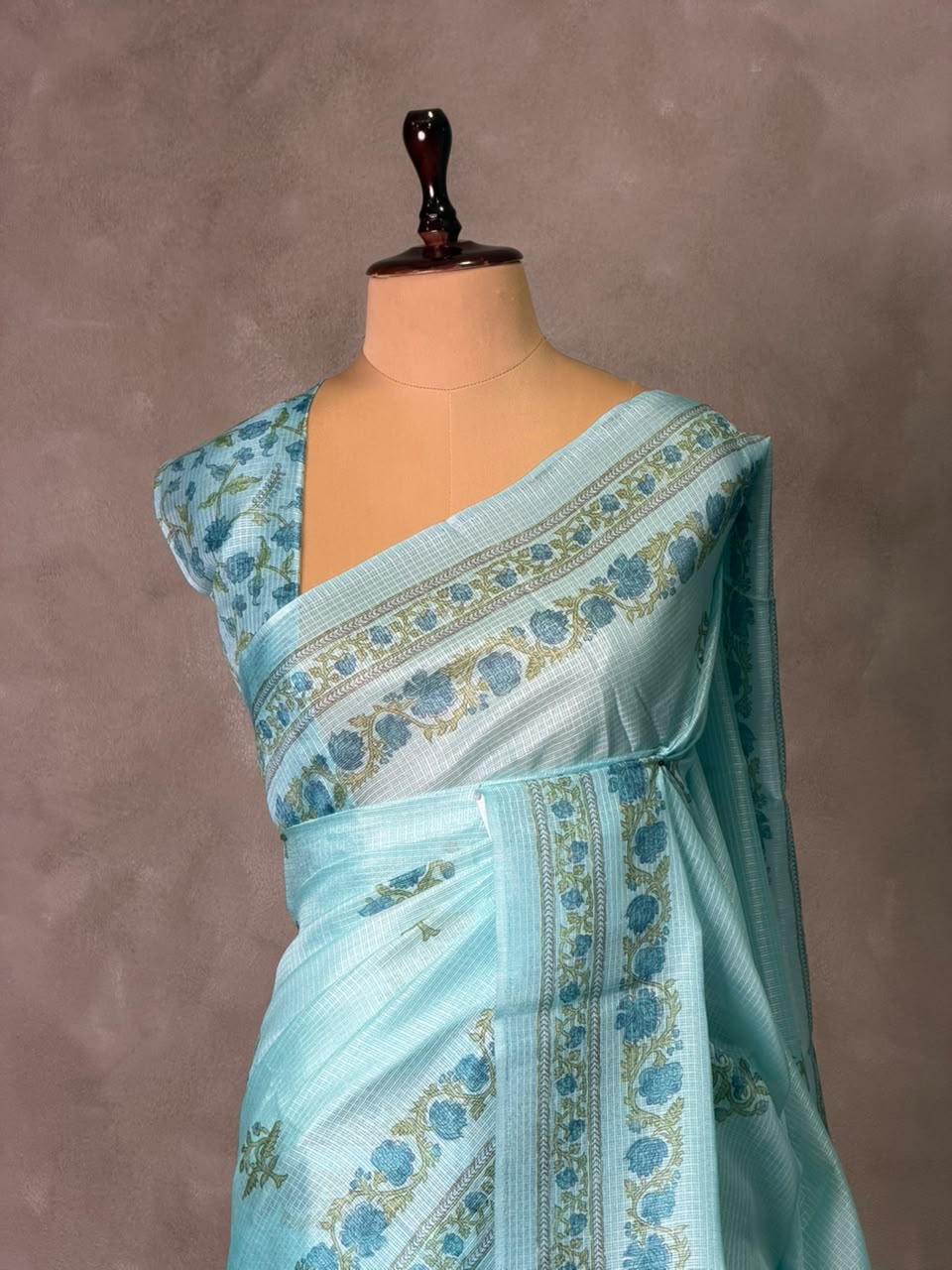 Blue Silk kotta saree: PBR54AD4
