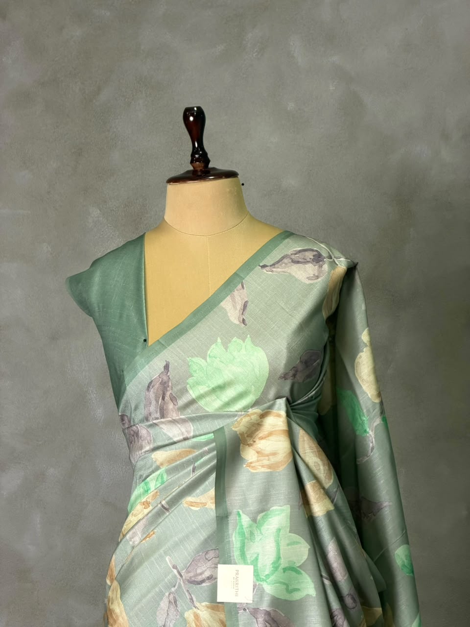 Soft tusser silk saree: PBR54AD1