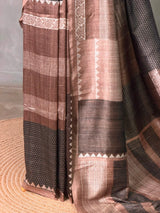 Soft tusser silk saree: PBR54AD2