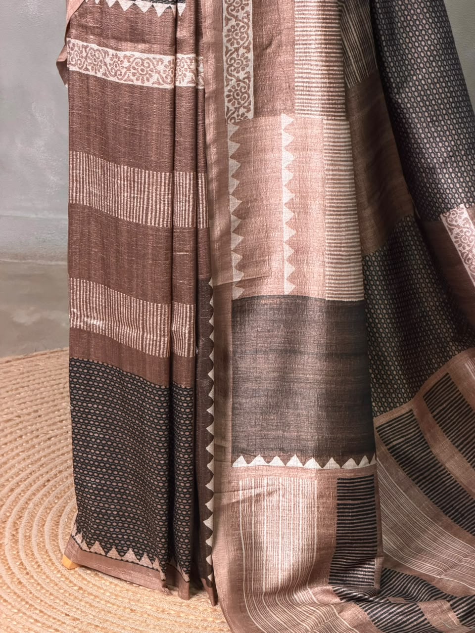 Soft tusser silk saree: PBR54AD2