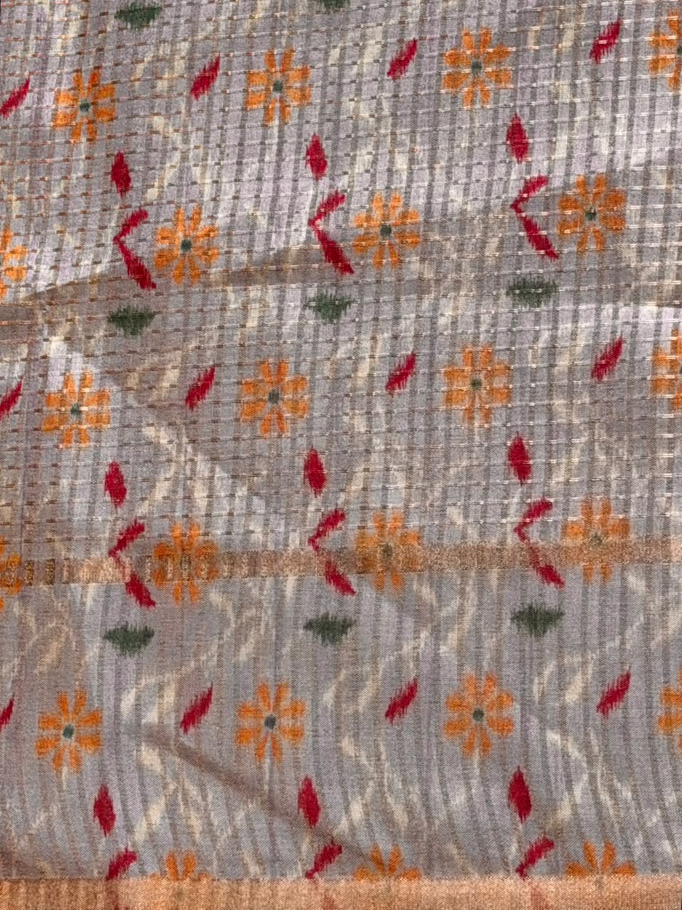 Pastal lavender Tusser Silk saree- PBR63E1