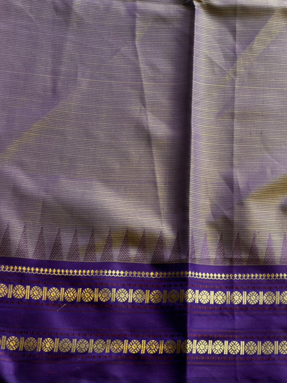Green and blue Semi banarasi silksaree -PFAZ11