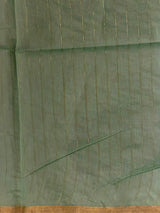 Pastal Green Chanderi silk cotton Jamdani woven saree- PBRJ31