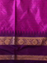 Magenta And purple Semi banarasi silksaree -PFAZ7