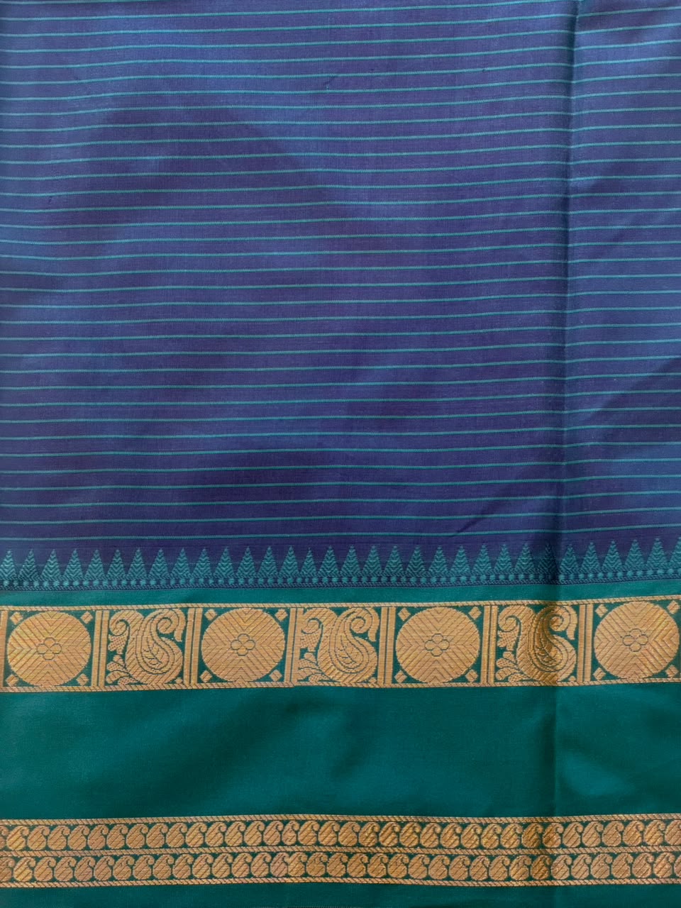 Blue Semi banarasi silksaree -PFAZ8