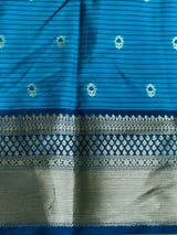 Blue Semi banarasi silksaree -PFAZ3