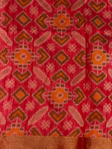 Sandal Chanderi Silk cotton saree- PBR60JE